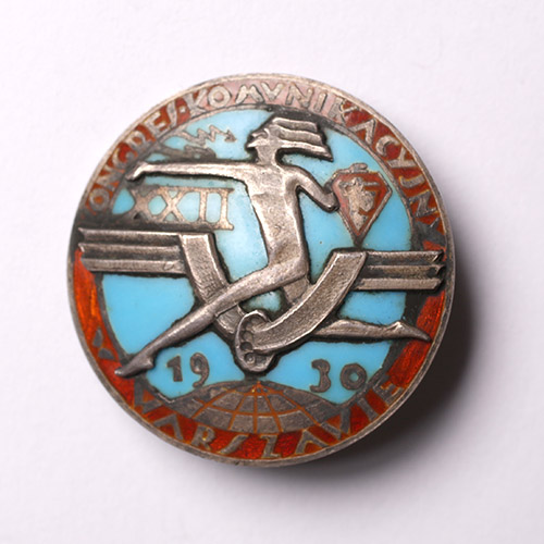Odznaka na XXII Kongres Komunikacyjny w Warszawie w 1930 r.