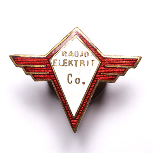 Znaczek firmowy Towarzystwa Radiotechnicznego Elektrit.