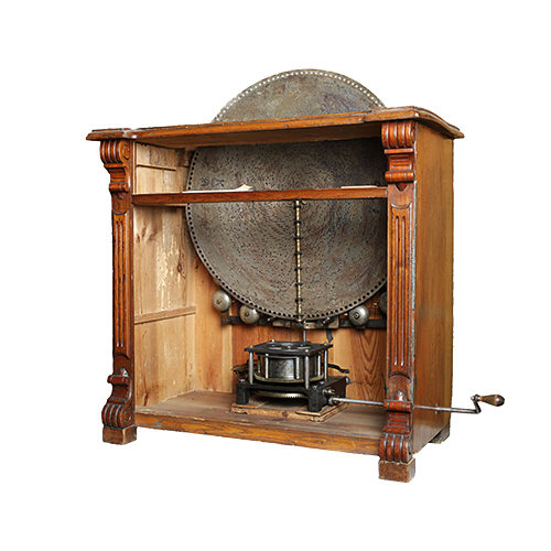 Pozytywka płytowa Kalliope z dzwonkami.