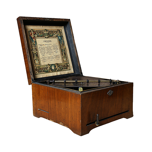 Pozytywka płytowa pozioma Symphonion.